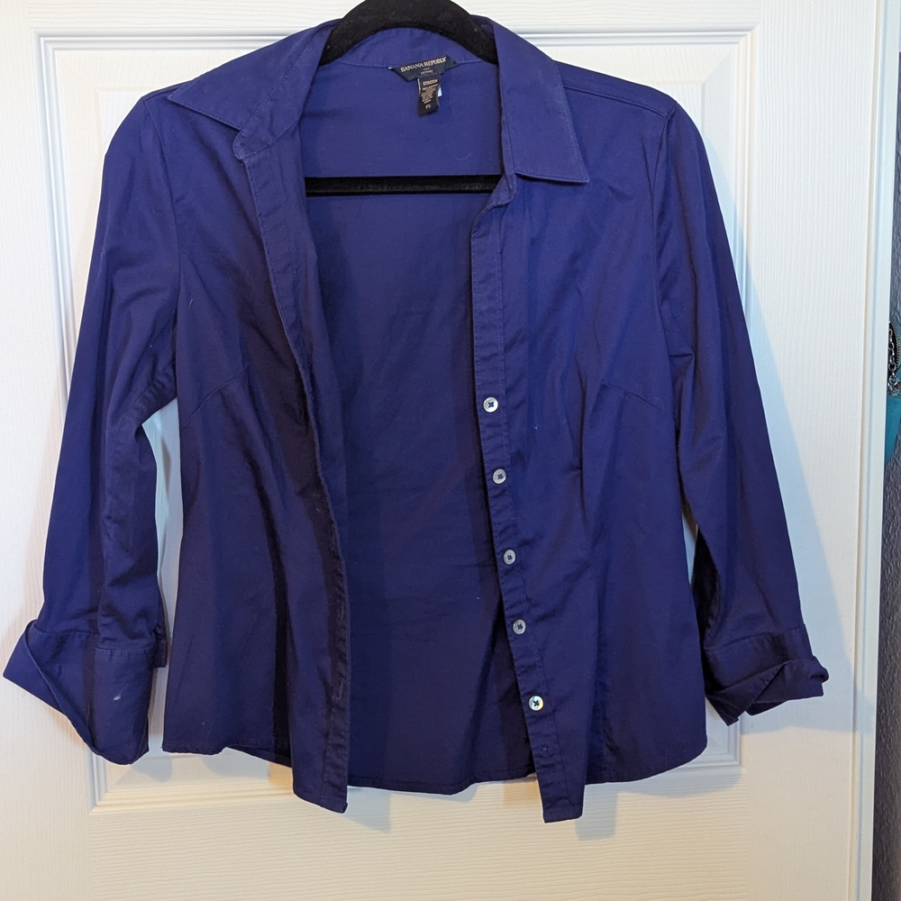 Banana Republic Deep Blue/purple Shirt